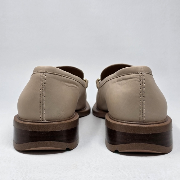 Franco Sarto Women's EDA Classic Slip on Loafer Oyster Beige Size 8.5M New - Picture 5 of 10